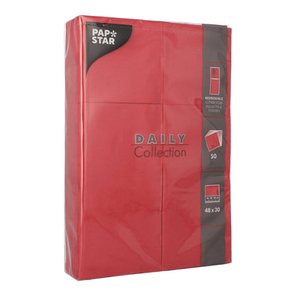 PAPSTAR 50 Servietten "DAILY Collection" 48 cm x 30 cm mit Besteckfalz