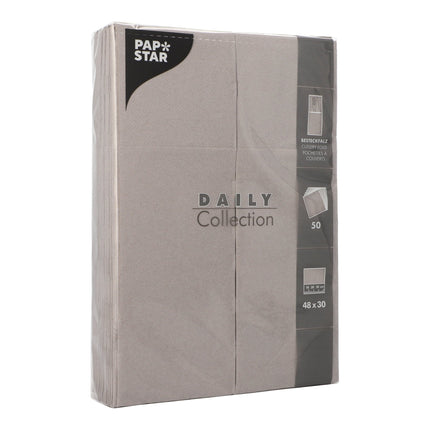 PAPSTAR 50 Servietten "DAILY Collection" 48 cm x 30 cm mit Besteckfalz