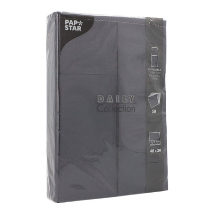 PAPSTAR 50 Servietten "DAILY Collection" 48 cm x 30 cm mit Besteckfalz