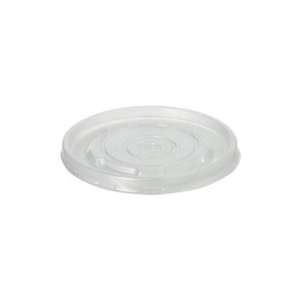 Starpak 25 Deckel für Suppenbecher, PP rund Ø 9,8 cm · 1 cm transparent | Folie (25 Stück)