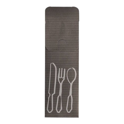 PAPSTAR 100 Bestecktaschen 23,5 cm x 7,3 cm inklusive farbiger Bistro Serviette