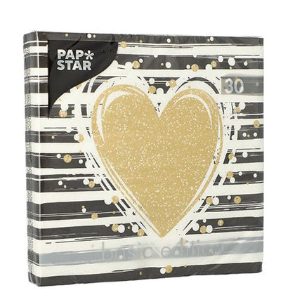 PAPSTAR 30 Servietten, 3-lagig 1/4-Falz 33 cm x 33 cm