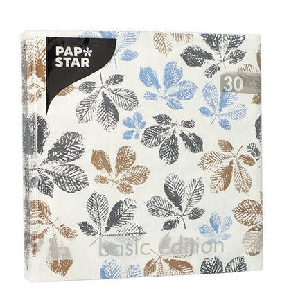 PAPSTAR 30 Servietten, 3-lagig 1/4-Falz 33 cm x 33 cm