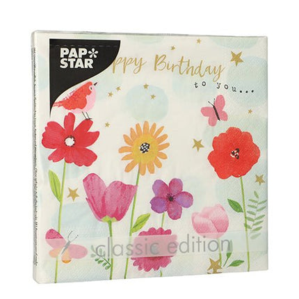 PAPSTAR 20 Servietten, 33 cm x 33 cm 3-lagig 1/4-Falz Design Set 6