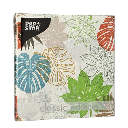 PAPSTAR 20 Servietten, 33 cm x 33 cm 3-lagig 1/4-Falz Design Set 1