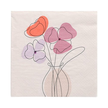 PAPSTAR 20 Servietten, 33 cm x 33 cm 3-lagig 1/4-Falz Design Set 1