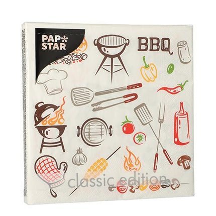 PAPSTAR 20 Servietten, 33 cm x 33 cm 3-lagig 1/4-Falz Design Set 1