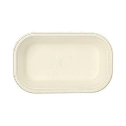 PAPSTAR Gastronorm-Behälter GN 1/4, Zuckerrohr, eckig, weiß | Packung (1 Stück)