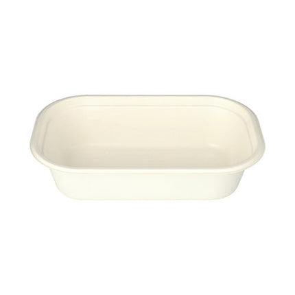 PAPSTAR Gastronorm-Behälter GN 1/4, Zuckerrohr, eckig, weiß | Packung (1 Stück)