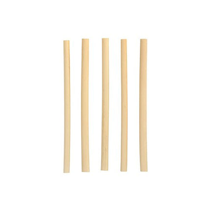 PAPSTAR Cocktail Trinkhalme Schilf "pure", 15 cm, Ø 7 mm | Faltschachtel (100 Stück)