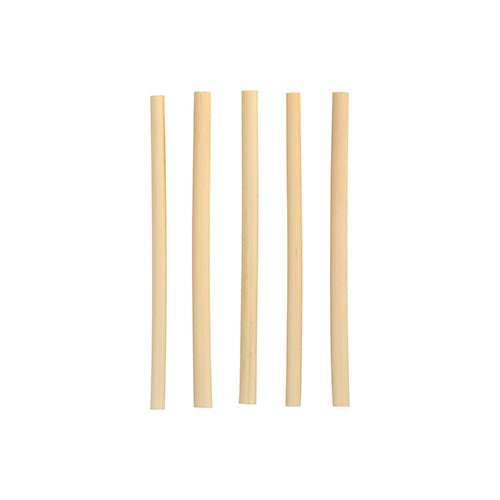 PAPSTAR Cocktail Trinkhalme Schilf "pure", 15 cm, Ø 7 mm | Faltschachtel (100 Stück)