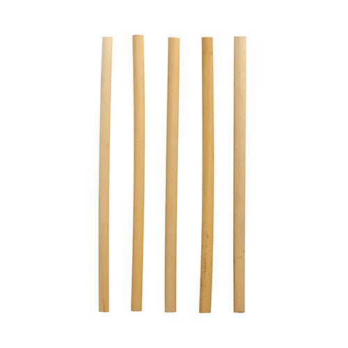 PAPSTAR Trinkhalme Schilf "pure", Ø 7 mm, 20 cm, umweltfreundlich | Faltschachtel (100 Stück)