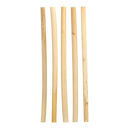 PAPSTAR Trinkhalme Schilf "pure", Ø 10 mm, 25 cm, umweltfreundlich | Faltschachtel (50 Stück)