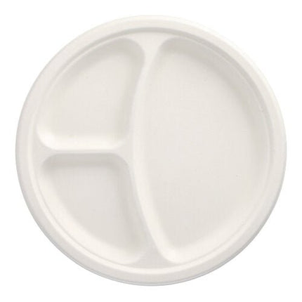 PAPSTAR 50 Teller, Zuckerrohr "pure" weiss