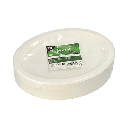 PAPSTAR 50 Teller, Zuckerrohr "pure"