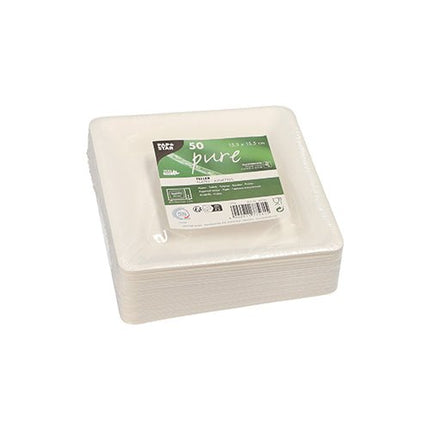 PAPSTAR 50 Teller, Zuckerrohr "pure"