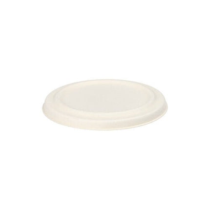 PAPSTAR 50 Deckel für Suppenbecher, Zuckerrohr "pure" weiss