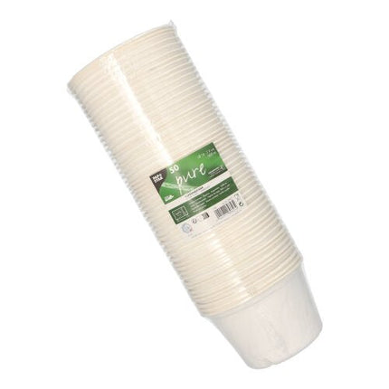 PAPSTAR 50 Suppenbecher, Zuckerrohr "pure" weiss