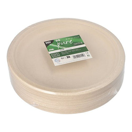 PAPSTAR 50 Teller, Zuckerrohr "pure"