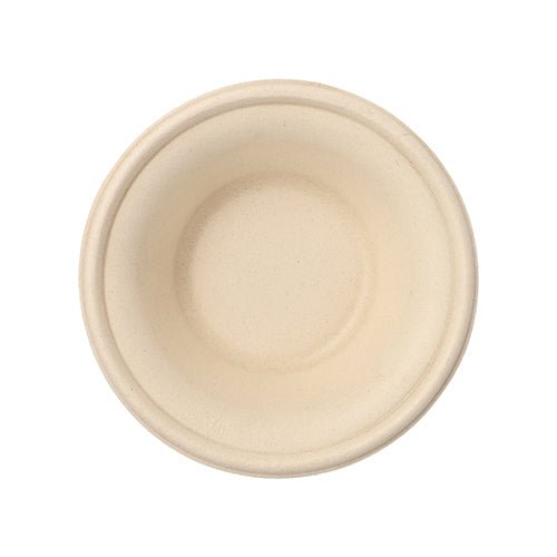 PAPSTAR Schalen aus Zuckerrohr "pure", Ø 15,5 cm, natur, 380 ml | Schrumpffolie (50 Stück)