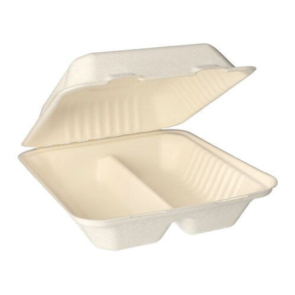 PAPSTAR 25 Menüboxen, Zuckerrohr "pure" weiss