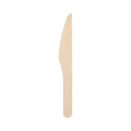 PAPSTAR Messer Holz "pure", 16,5 cm, umweltfreundlich und stabil | Folie (250 Stück)