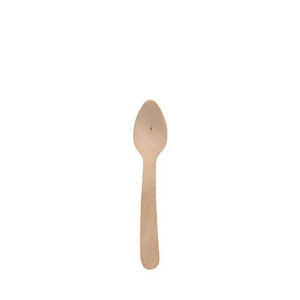 PAPSTAR Kaffeelöffel Holz "pure", 11 cm, umweltfreundlich und stabil | Folie (250 Stück)