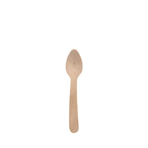 PAPSTAR Kaffeelöffel Holz "pure", 11 cm, umweltfreundlich und stabil | Folie (250 Stück)