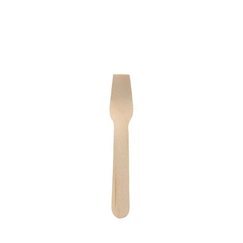 PAPSTAR Eislöffel Holz "pure", 9,4 cm, umweltfreundlich und stabil | Folie (250 Stück)