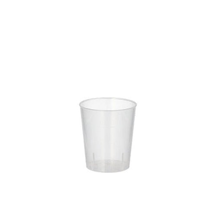 Starpak 20 Mehrweg-Gläser für Schnaps PP 2 cl Ø 3,7 cm · 4,2 cm unzerbrechlich | Folie (20 Stück)