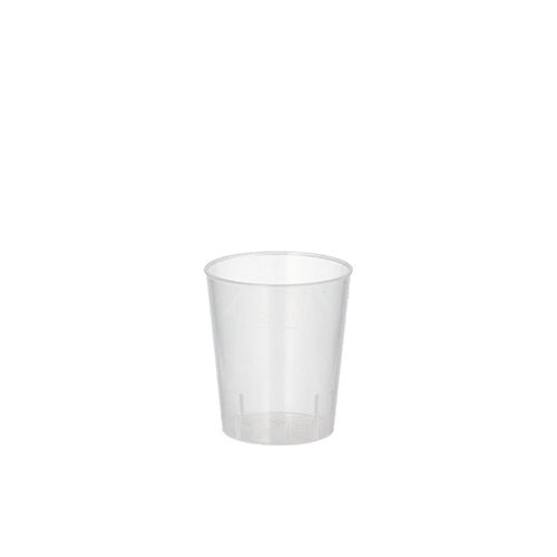 Starpak 20 Mehrweg-Gläser für Schnaps PP 2 cl Ø 3,7 cm · 4,2 cm unzerbrechlich | Folie (20 Stück)