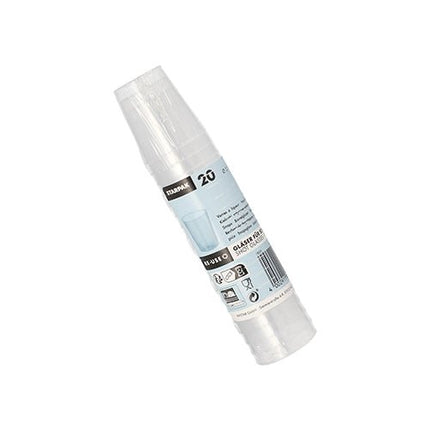 Starpak 20 Mehrweg-Gläser für Schnaps PP 2 cl Ø 3,7 cm · 4,2 cm unzerbrechlich | Folie (20 Stück)