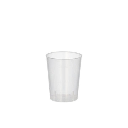 Starpak 20 Mehrweg-Gläser für Schnaps PP 4 cl Ø 4,3 cm · 5,2 cm unzerbrechlich | Folie (20 Stück)