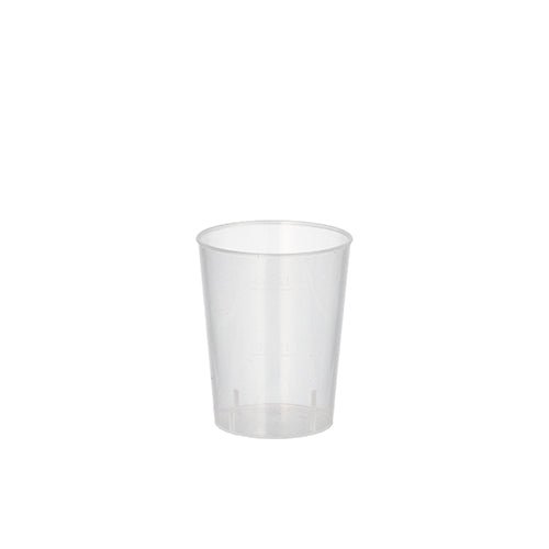 Starpak 20 Mehrweg-Gläser für Schnaps PP 4 cl Ø 4,3 cm · 5,2 cm unzerbrechlich | Folie (20 Stück)