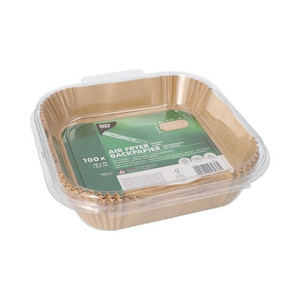 PAPSTAR 100 Backpapiere für Heißluftfritteusen eckig