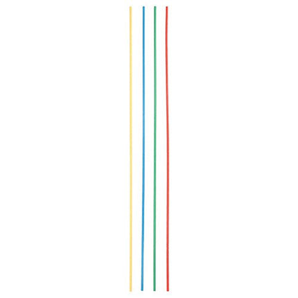PAPSTAR Trinkhalme Maxi Papier, Ø 6 mm, 80 cm, farbig sortiert | Folie (50 Stück)