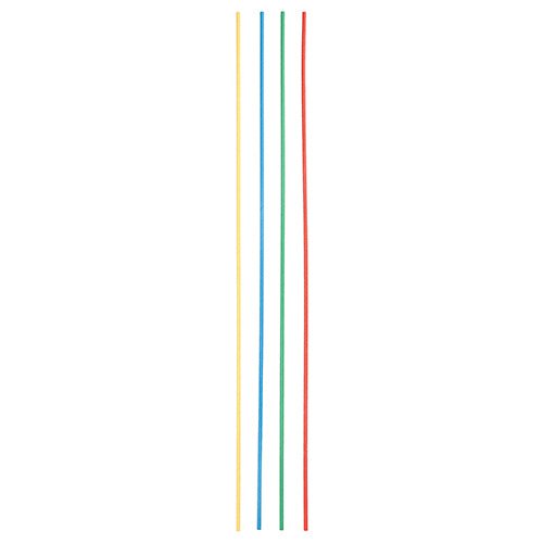 PAPSTAR Trinkhalme Maxi Papier, Ø 6 mm, 80 cm, farbig sortiert | Folie (50 Stück)
