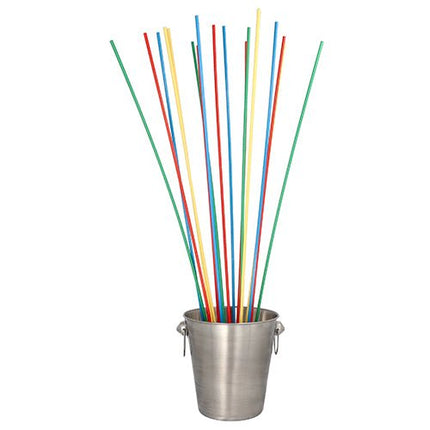PAPSTAR Trinkhalme Maxi Papier, Ø 6 mm, 80 cm, farbig sortiert | Folie (50 Stück)