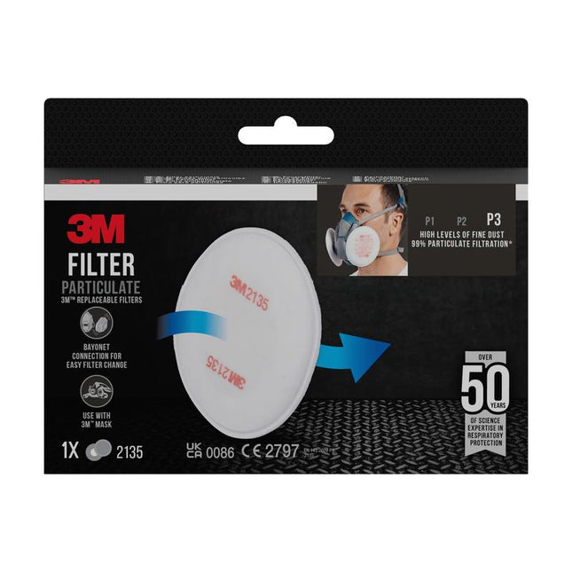 3M™ Partikelfilter 2135, P3, 1 Paar/Packung | Packung (1 Stück)