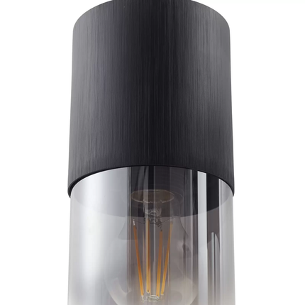 B-Ware Lindby Hängeleuchte Svante Hängelampe Deckenleuchte Lampe 4 Flg Schwarz Glas 85