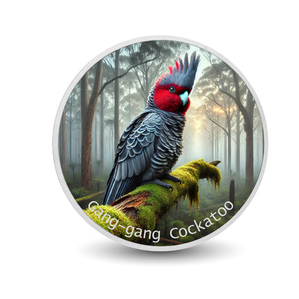 2026 Australia 1oz 9999 Silver BU The Gang-gang Cockatoo Colourized