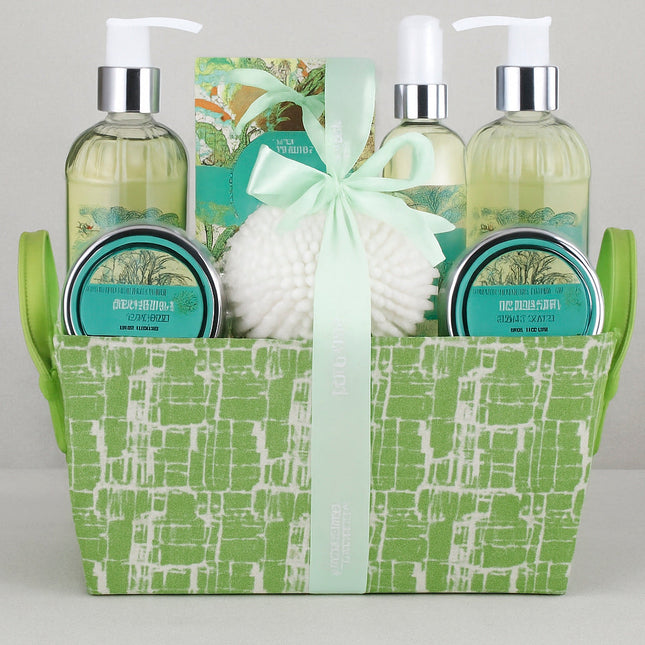 9-teiliges verwöhnendes Geschenkset „Weißer Tee & Ingwer“ – Wellness für Körper & Seele