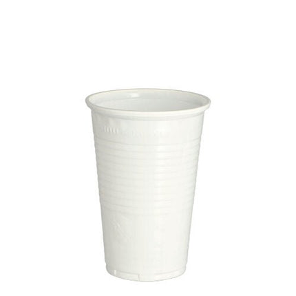 Starpak 100 Trinkbecher, PP 0,2 l Ø 7,03 cm · 9,9 cm Weiss, leicht | Folie (100 Stück)
