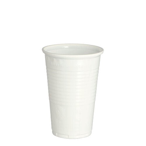 Starpak 100 Trinkbecher, PP 0,2 l Ø 7,03 cm · 9,9 cm Weiss, leicht | Folie (100 Stück)