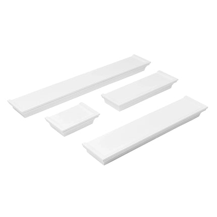Wandregal weiß Landhaus Bücherregal 15-61 cm Wandboard Hängeregal Schweberegal