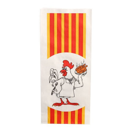 Starpak 100 Hähnchenbeutel, Papier mit HDPE-Einlage "Grillhähnchen"