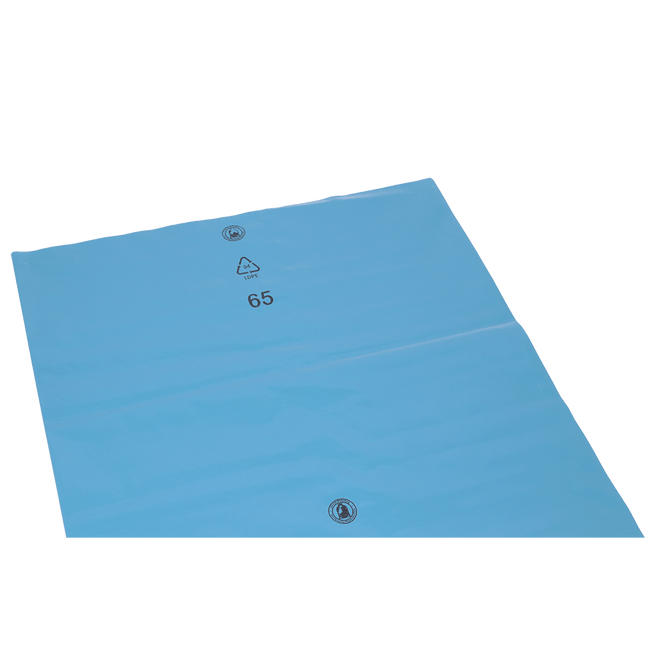 DEISS 90154 - 1000x1250x0,06 mm,LDPE, blau, 240 L, 100 Stück | Karton (100 Beutel)