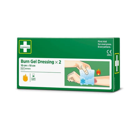 Cederroth burn gel verband 10x10 cm, 2er-pack | Packung (2 Stück)