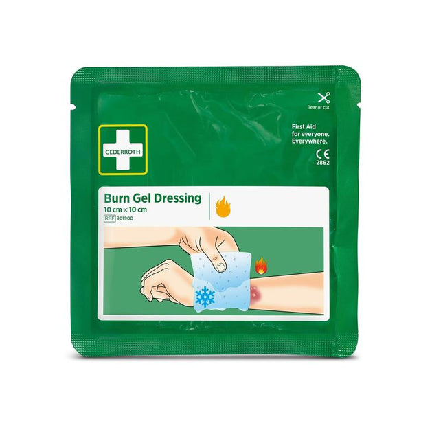 Cederroth burn gel verband 10x10 cm, 2er-pack | Packung (2 Stück)