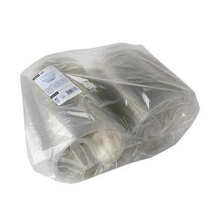 Starpak 50 Feinkost- und Salatschalen mit Klappdeckel, R-PET glasklar rund